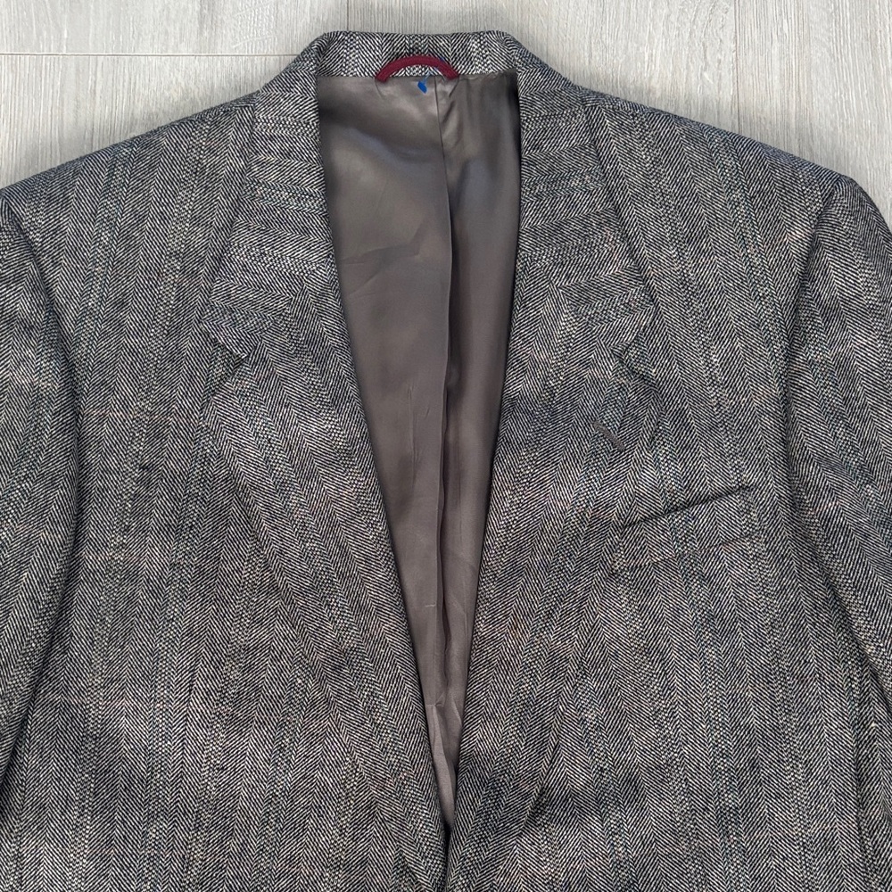 🔥BUNDLESALE Men’s 44R Hart Schaffner & Marx Silk Spirts Coat Blazer Jacket - Picture 3 of 8